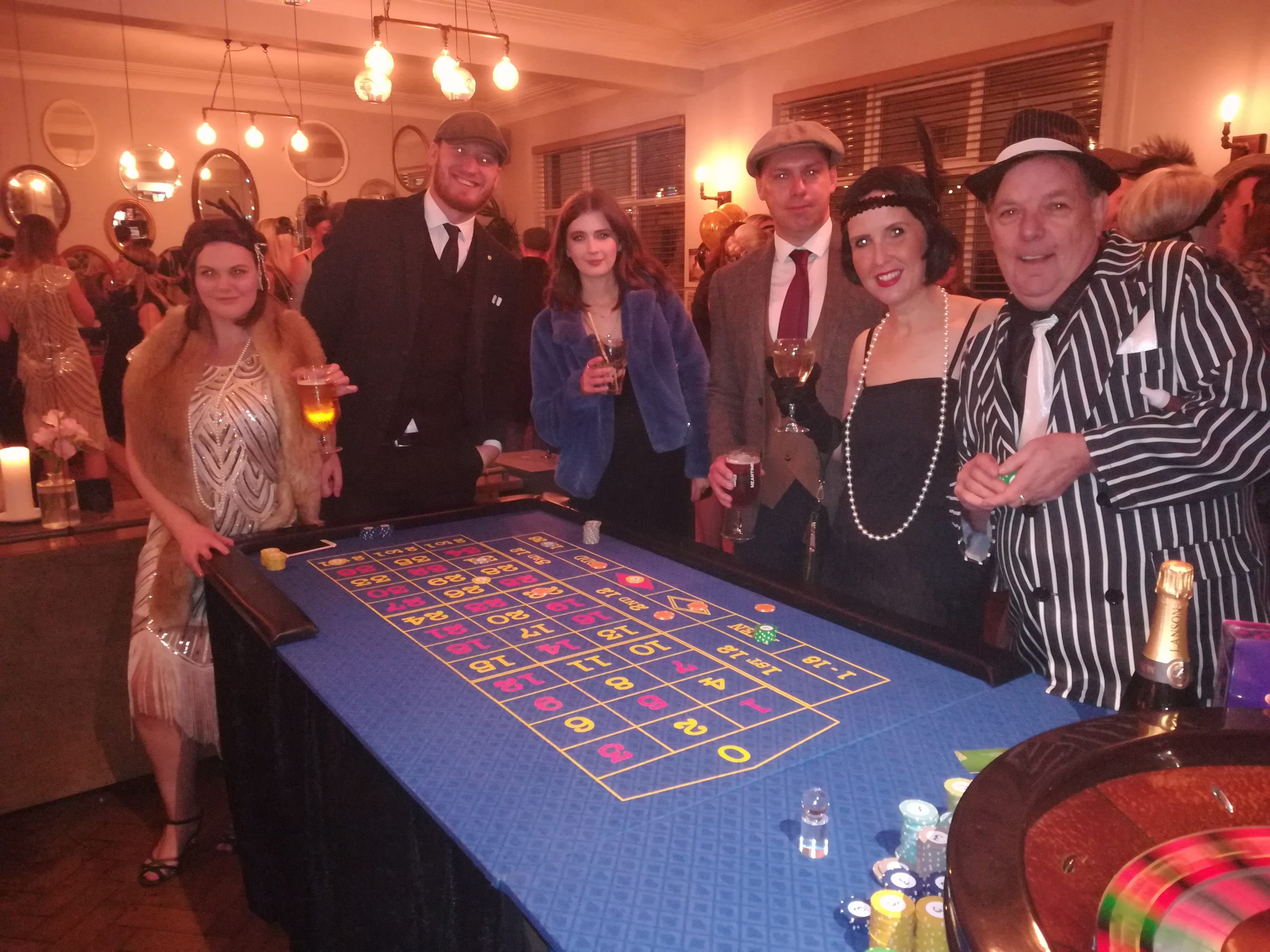 Roulette table With Players