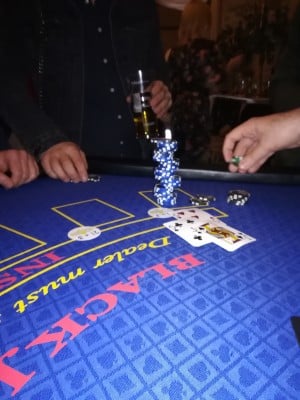 Blackjack Hire Wiltshire New 5 Chips Stacked